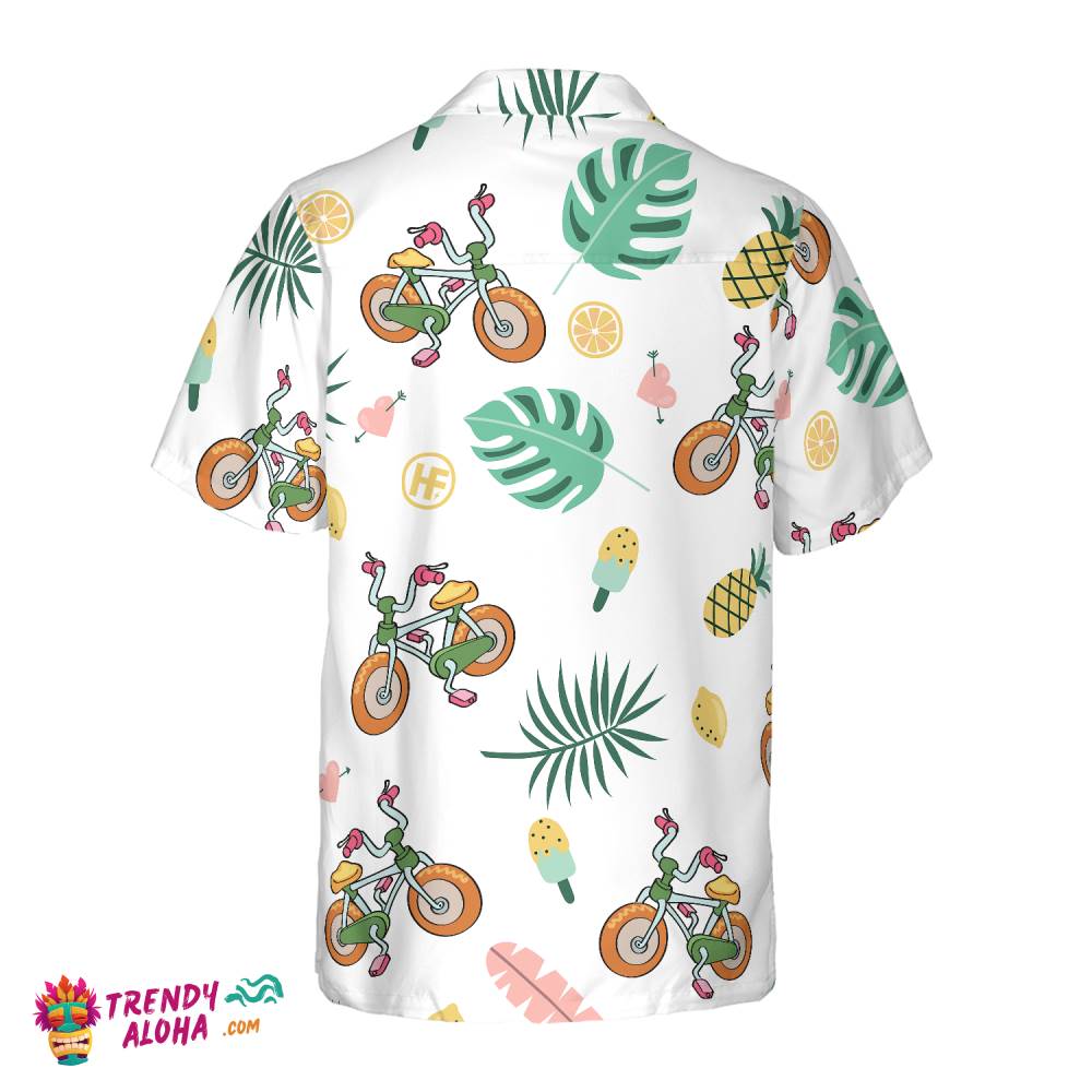 Cartoon Cycling Hawaiian Shirt