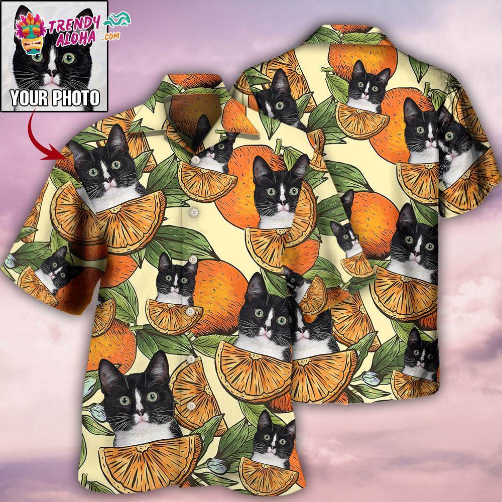 Cat Tropical Various Style Custom Photo Hawaiian Shirt - Trendy Aloha