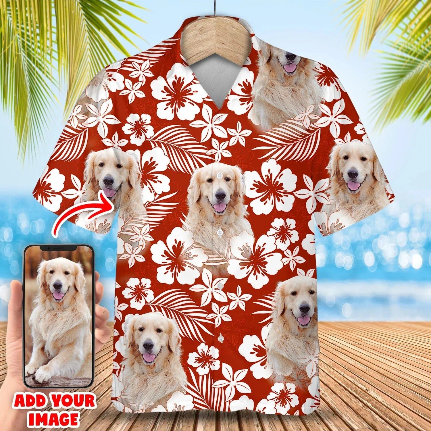 Custom Photo Summer Dog Hawaiian Shirt Trendy Aloha
