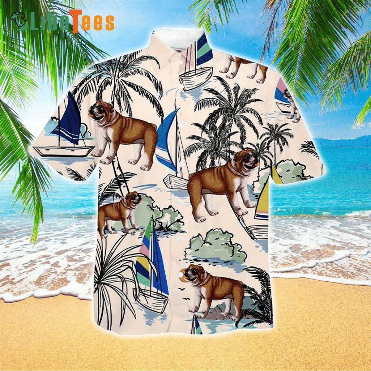Bulldog Hawaiian Shirt Trendy Aloha