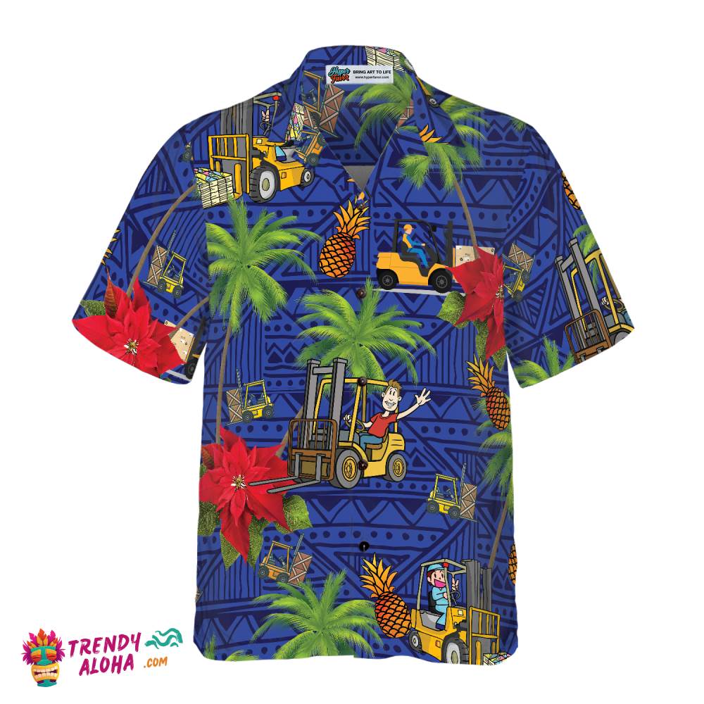 Forklift Life Hawaiian Shirt Trendy Aloha