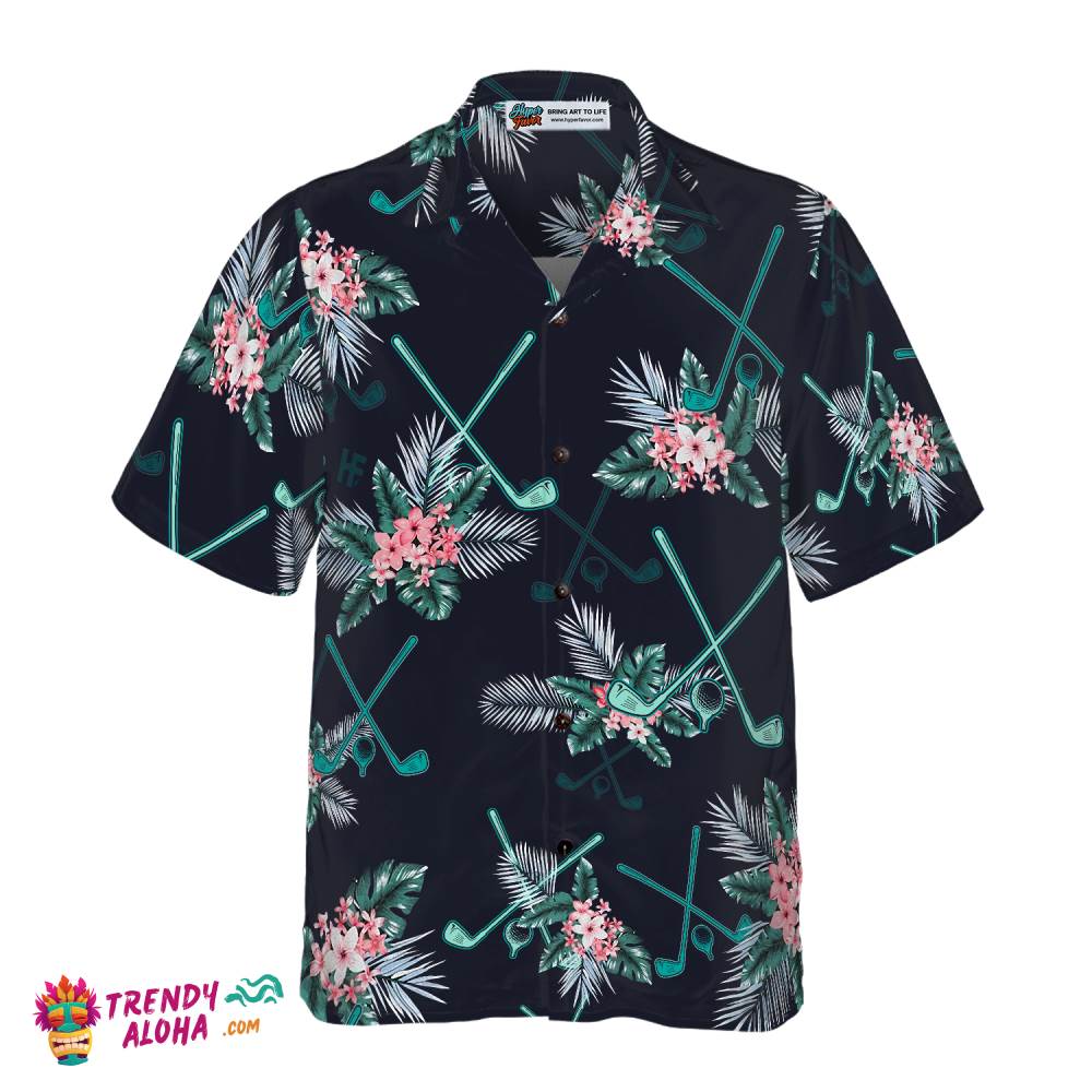 Golf Tropical Hawaiian Shirt Trendy Aloha