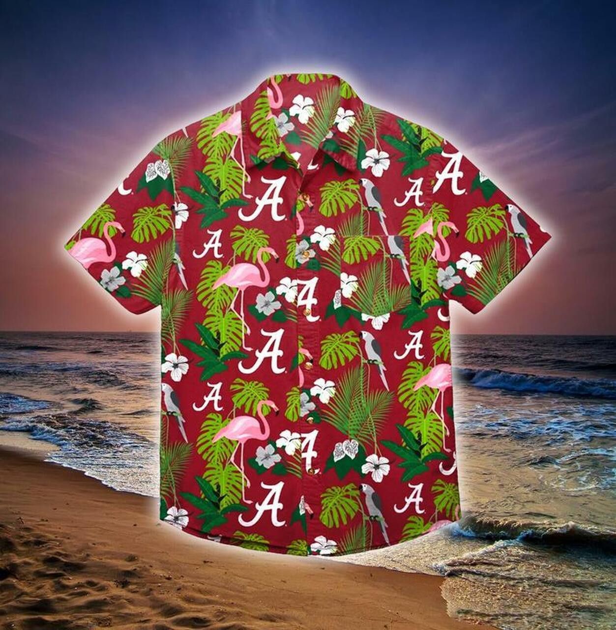 Ncaa Alabama Crimson Tide Trendy Hawaiian Shirt V14 Aloha Shirt