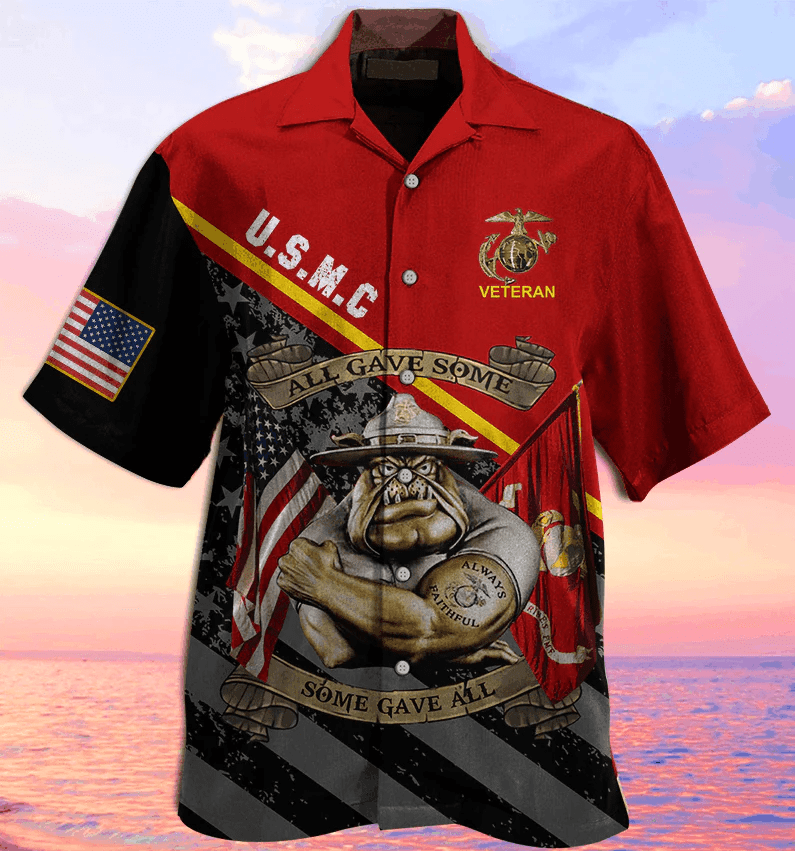 U.S Marine All Gave Some Cool Trendy Hawaiian Shirt Trendy Aloha