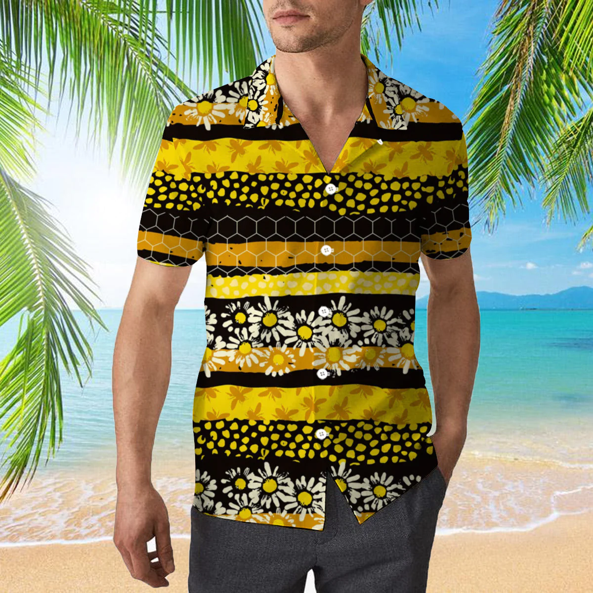 Yellow Hawaiian Shirts - Trendy Aloha